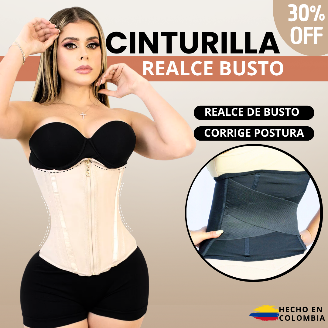 CINTURILLA CON REALCE BUSTO + ENVÍO GRATIS