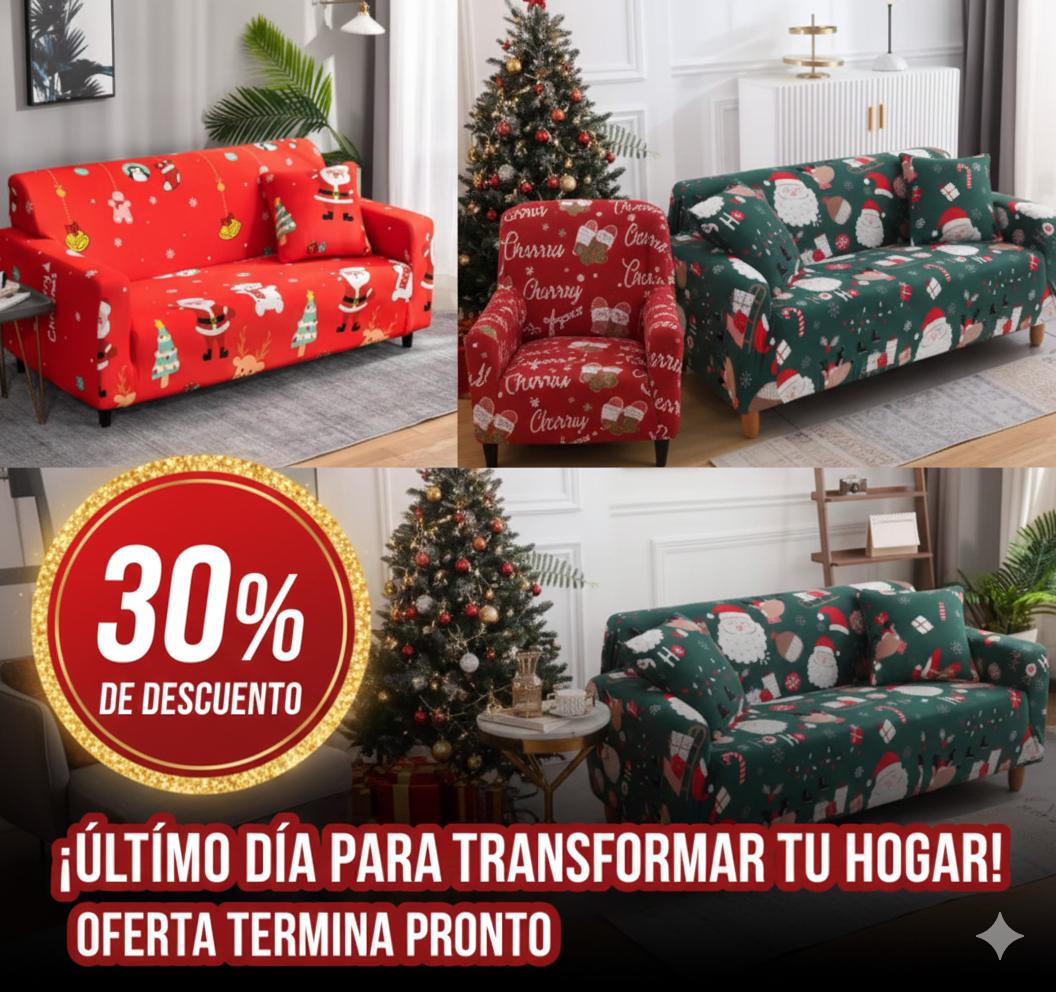 FORRO MUEBLES NAVIDAD + ENVIO GRATIS